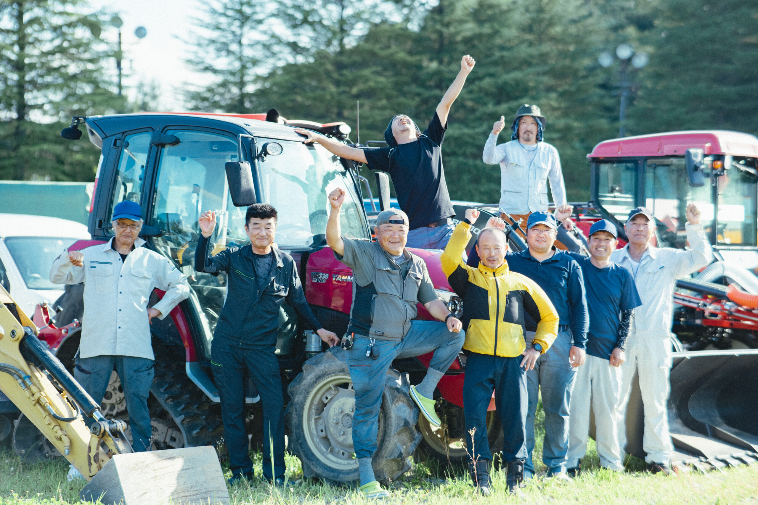 飯舘村振興公社農業部門の集合写真